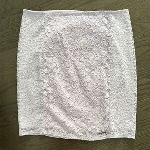 Abercrombie & Fitch lilac lace mini skirt Medium BNWT